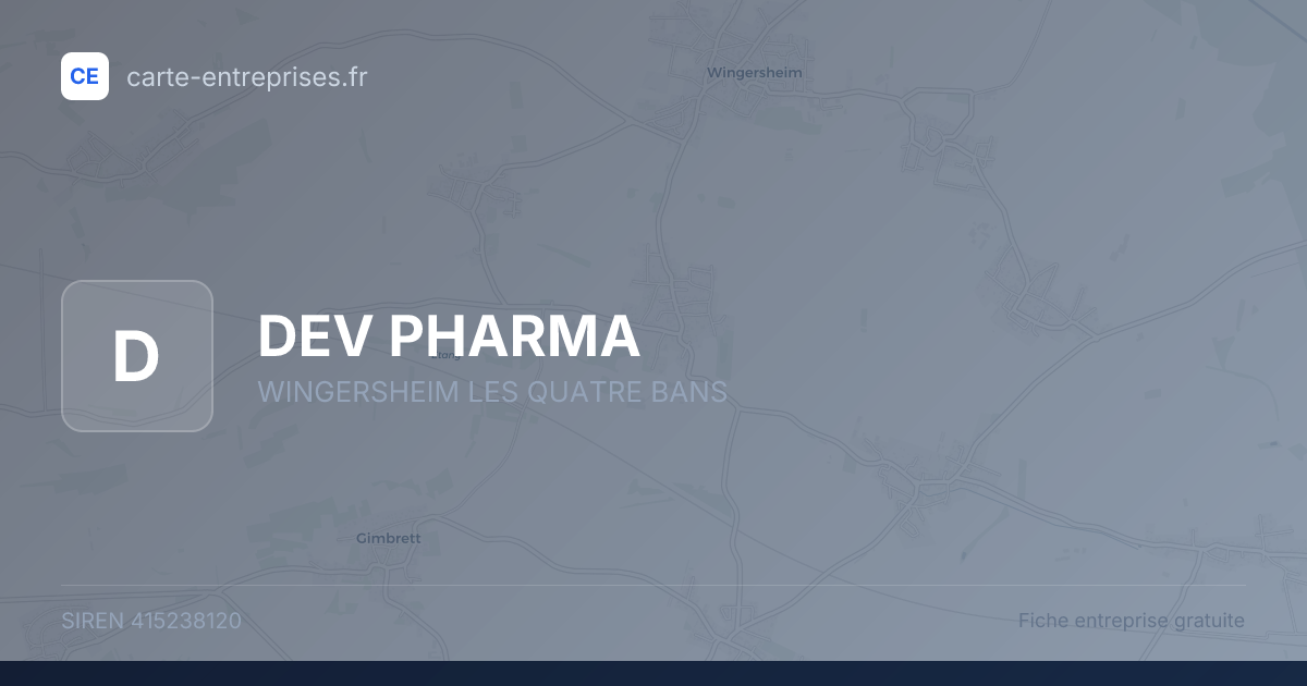 DEV PHARMA — 415238120 — fiche entreprise