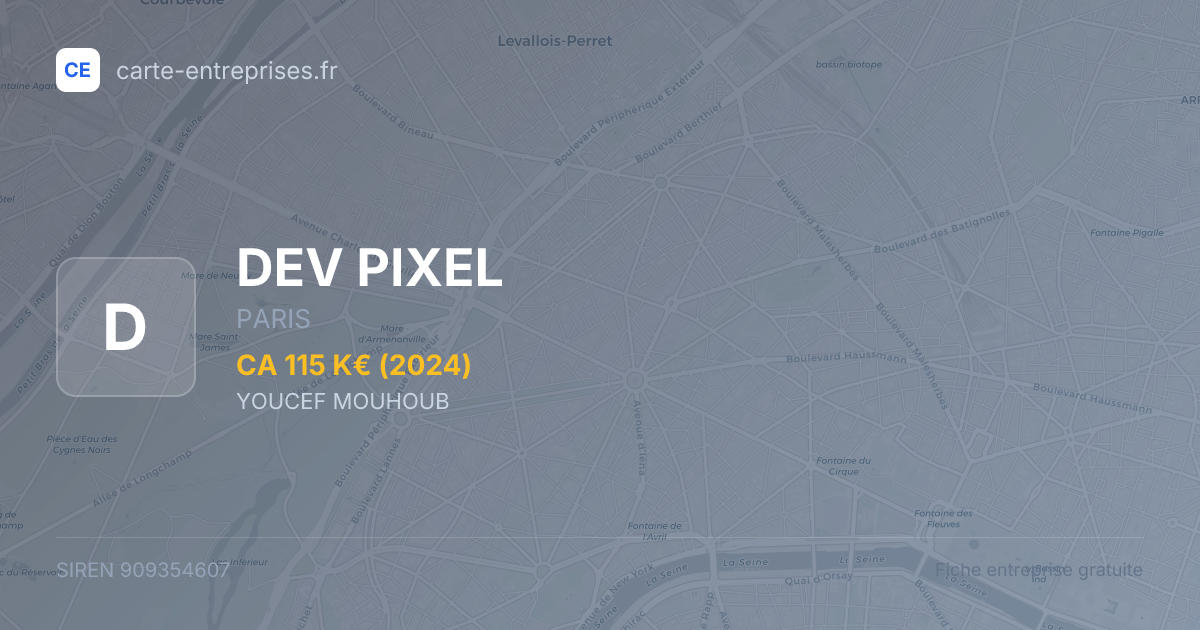 DEV PIXEL — 909354607 — fiche entreprise