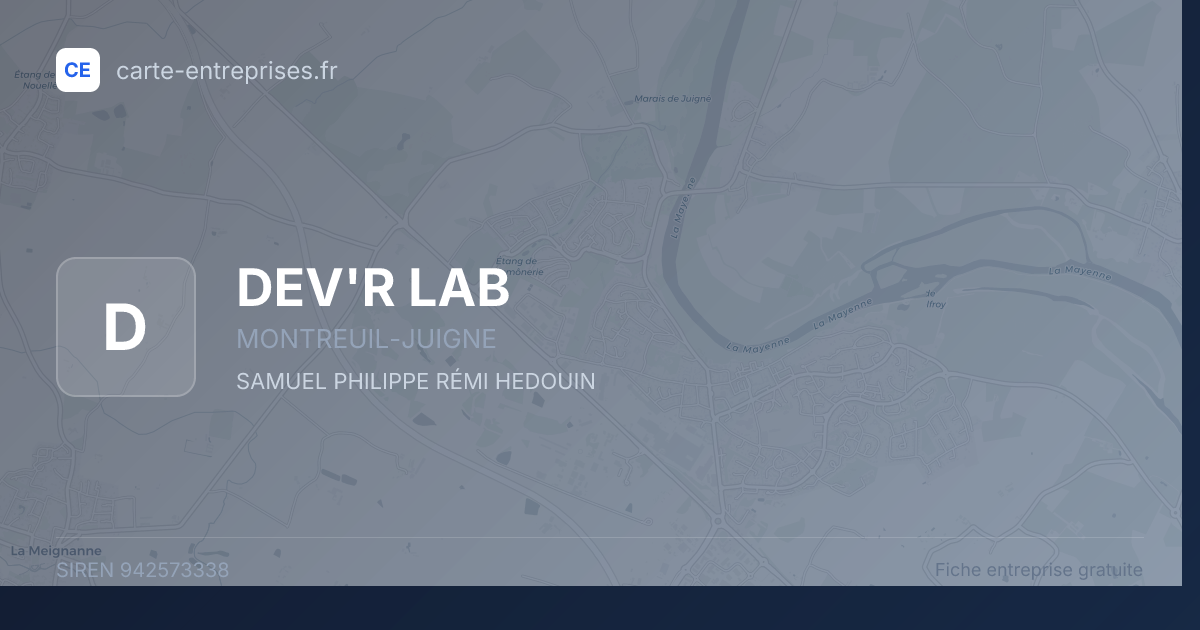 DEV'R LAB — 942573338 — fiche entreprise