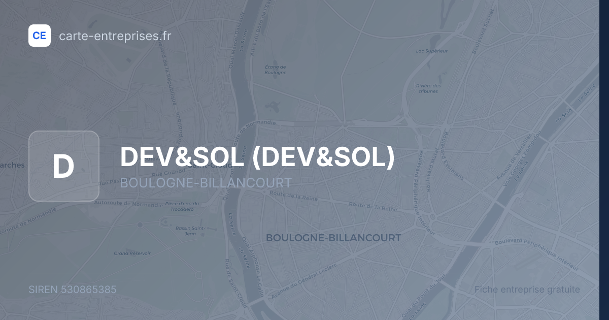 DEV&SOL — 530865385 — fiche entreprise