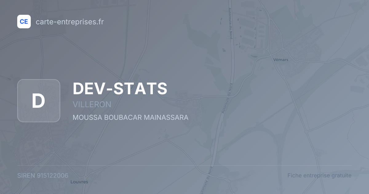 DEV-STATS — 915122006 — fiche entreprise