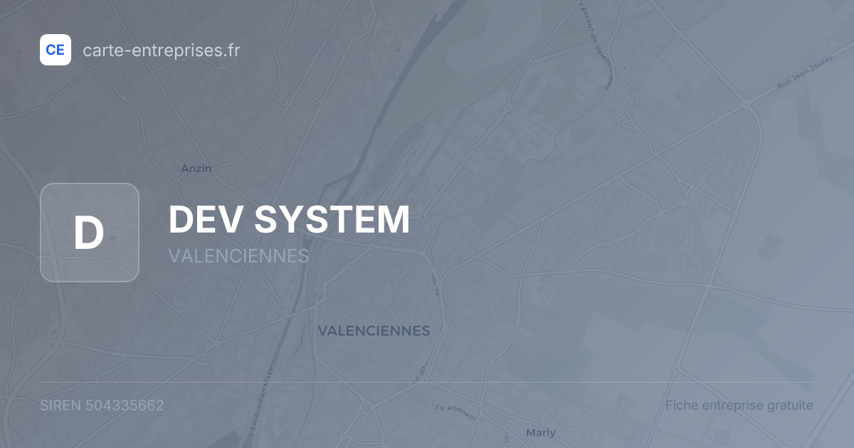 DEV SYSTEM — 504335662 — fiche entreprise