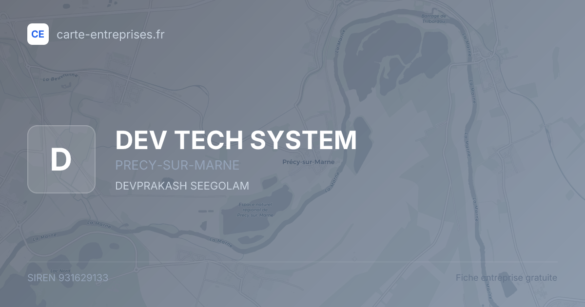 DEV TECH SYSTEM — 931629133 — fiche entreprise