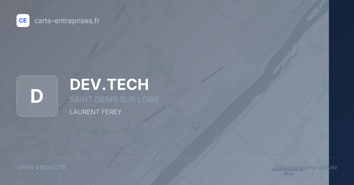 DEV.TECH — 419247275 — fiche entreprise