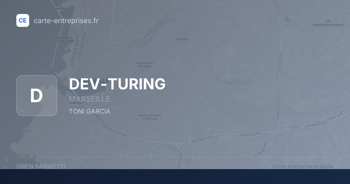DEV-TURING — 948997713 — fiche entreprise