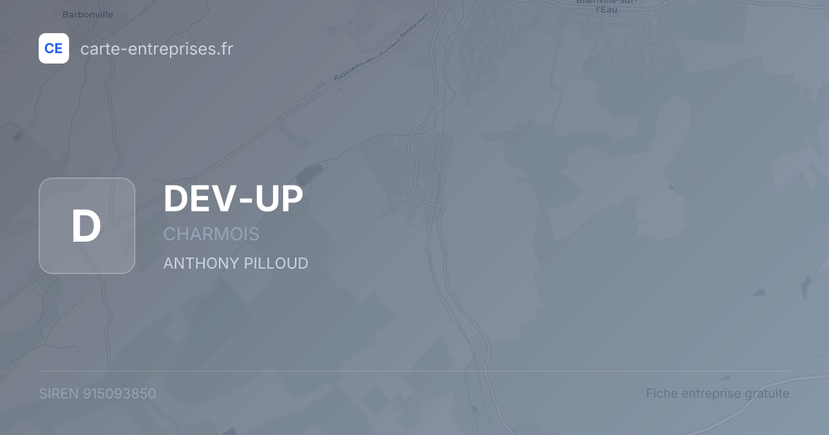 DEV-UP — 915093850 — fiche entreprise