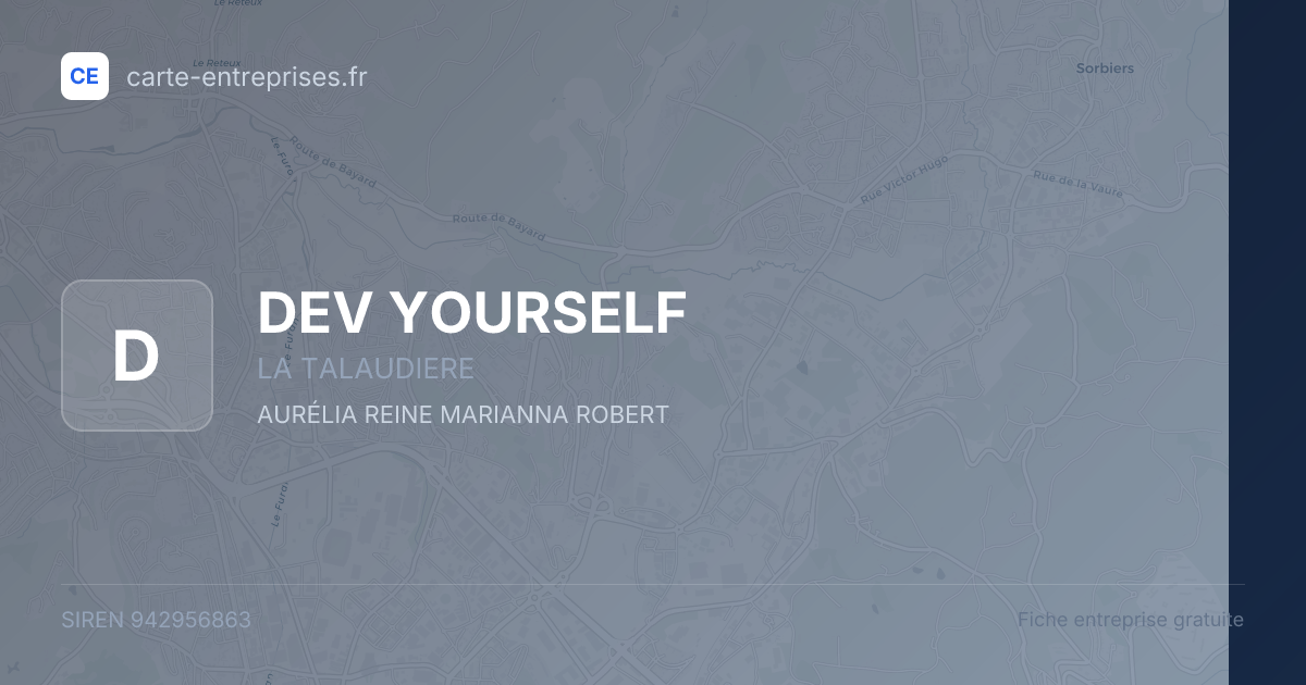 DEV YOURSELF — 942956863 — fiche entreprise