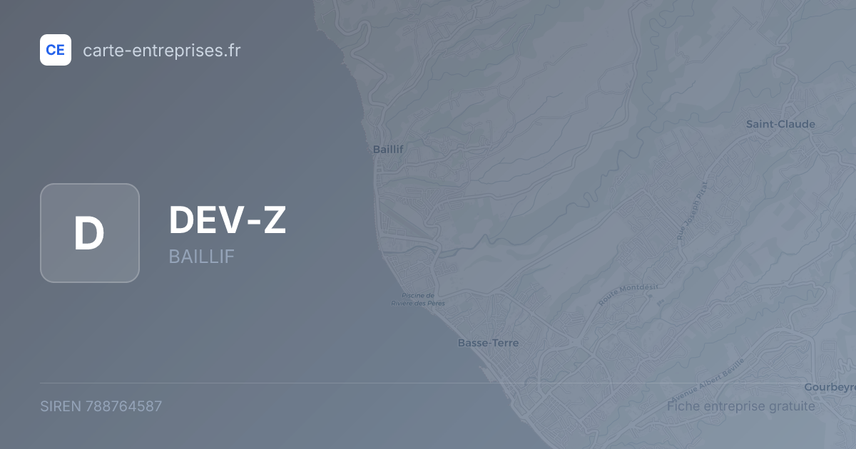 DEV-Z — 788764587 — fiche entreprise