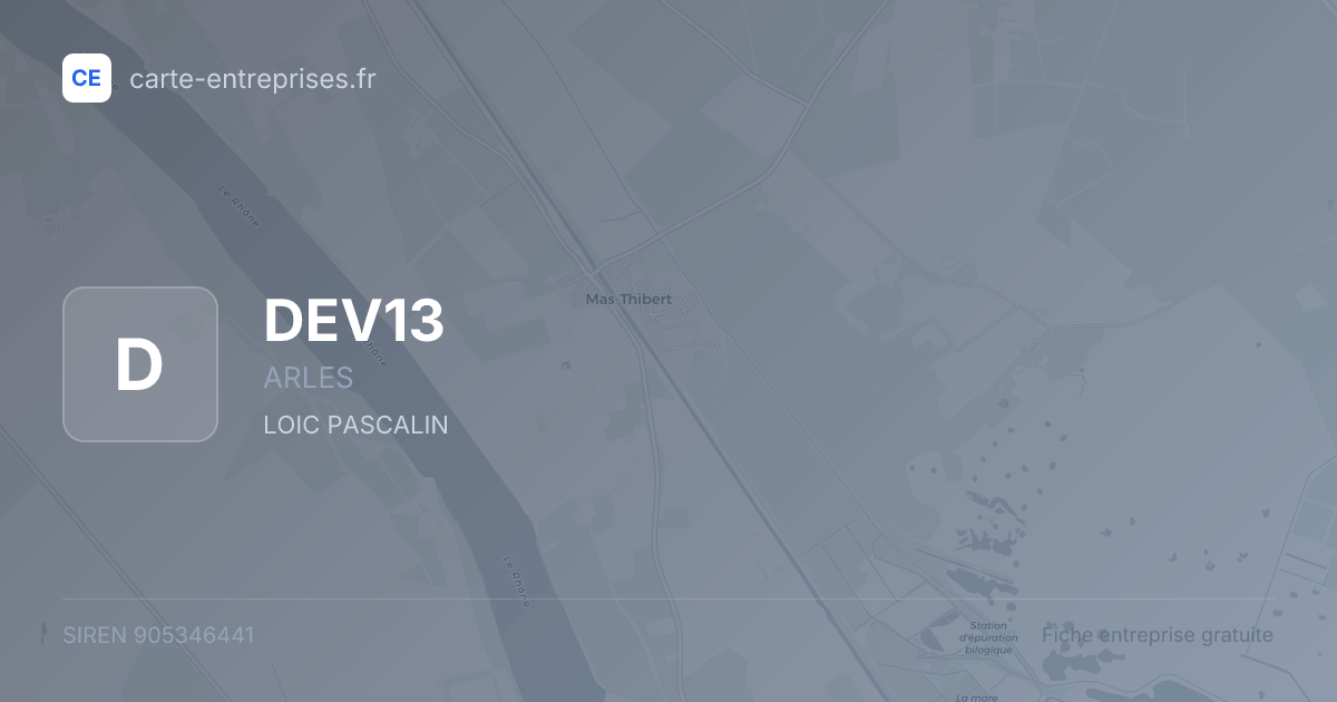 DEV13 — 905346441 — fiche entreprise