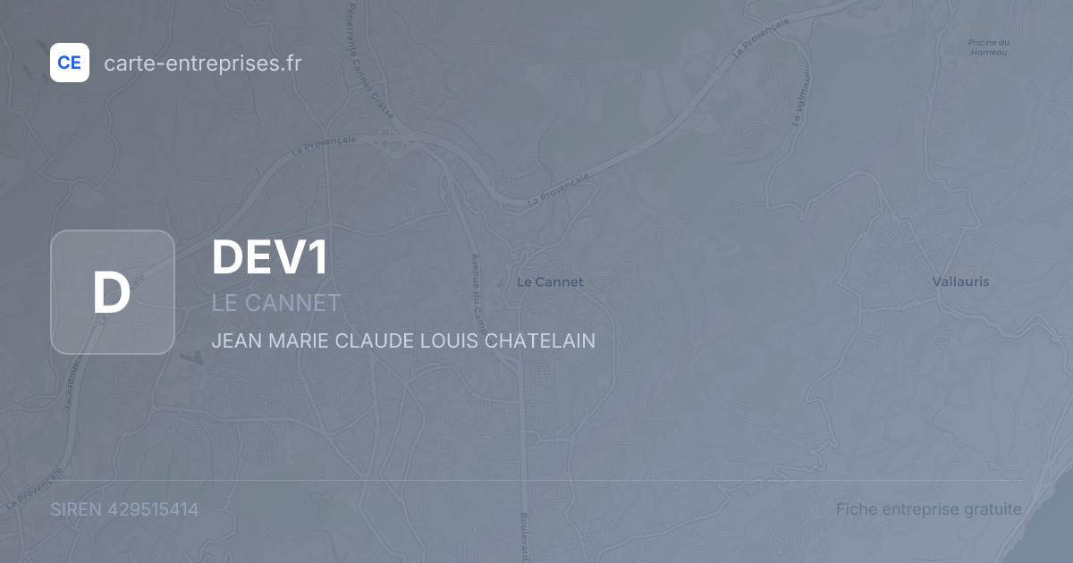 DEV1 — 429515414 — fiche entreprise
