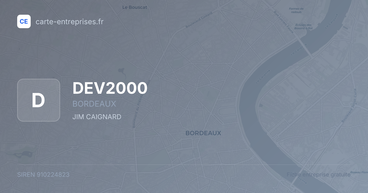 DEV2000 — 910224823 — fiche entreprise