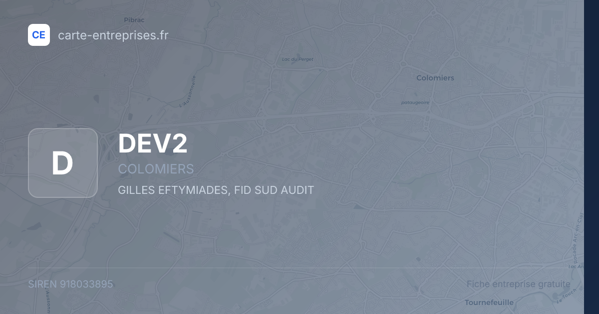 DEV2 — 918033895 — fiche entreprise