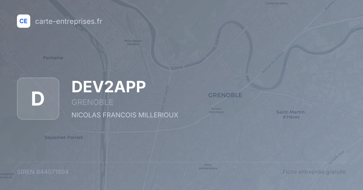 DEV2APP — 844071894 — fiche entreprise