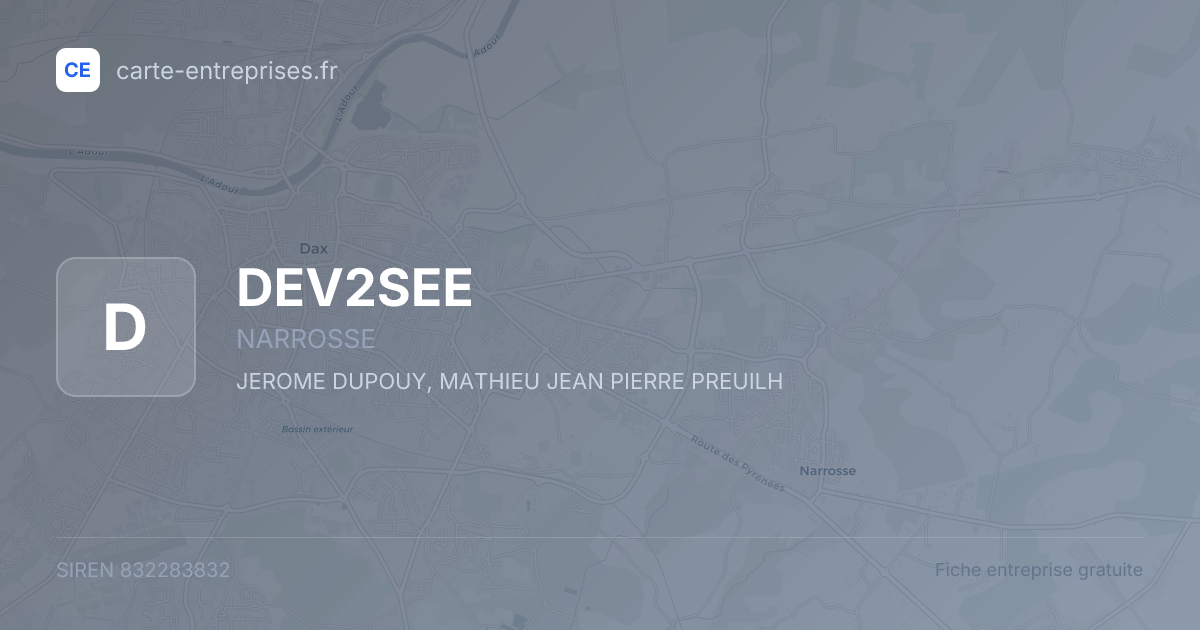 DEV2SEE — 832283832 — fiche entreprise