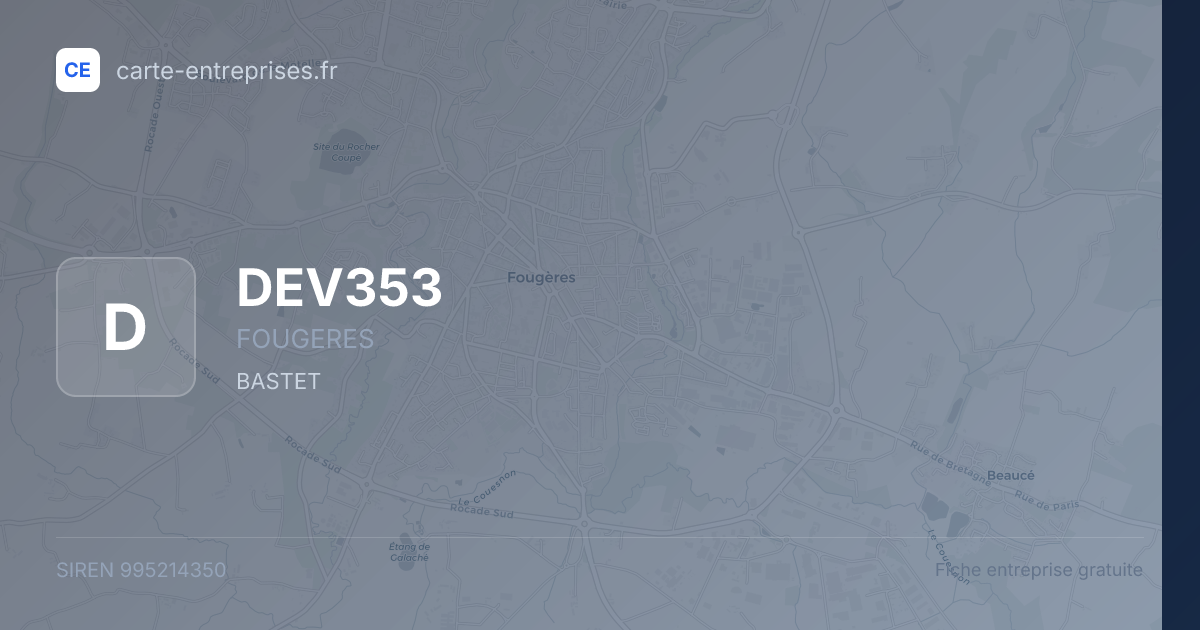 DEV353 — 995214350 — fiche entreprise