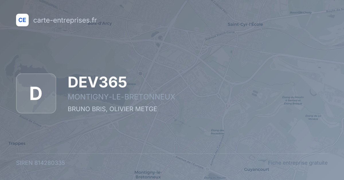DEV365 — 814280335 — fiche entreprise