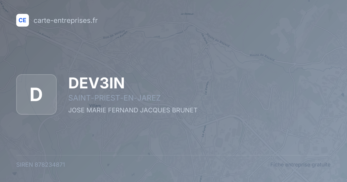 DEV3IN — 878234871 — fiche entreprise