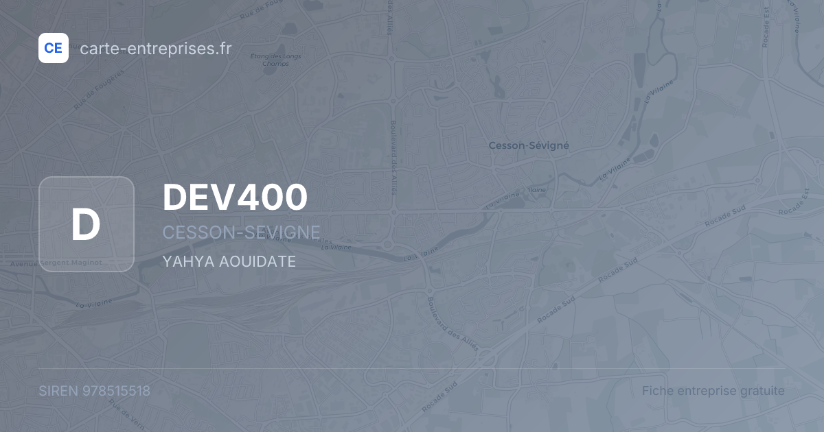 DEV400 — 978515518 — fiche entreprise