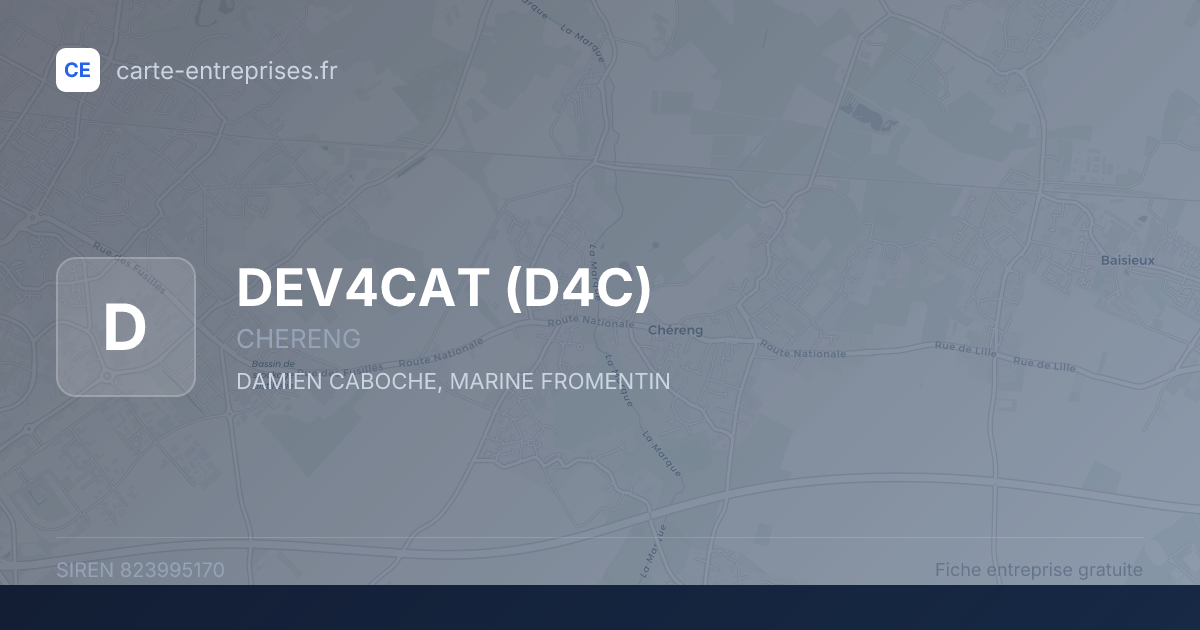 DEV4CAT (D4C) — 823995170 — fiche entreprise
