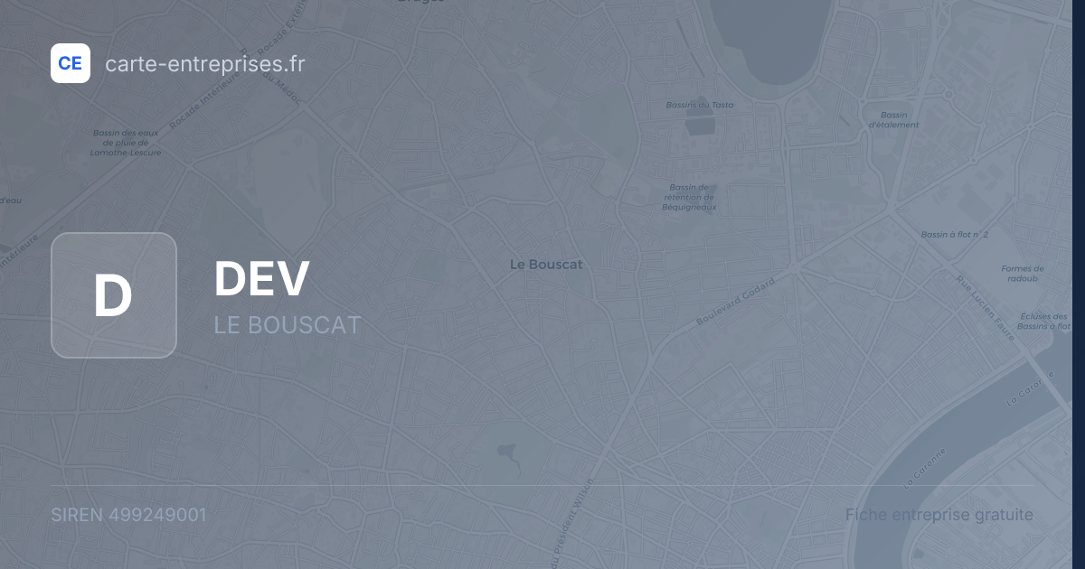 DEV — 499249001 — fiche entreprise