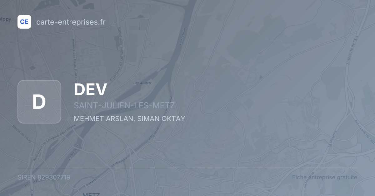 DEV — 829307719 — fiche entreprise