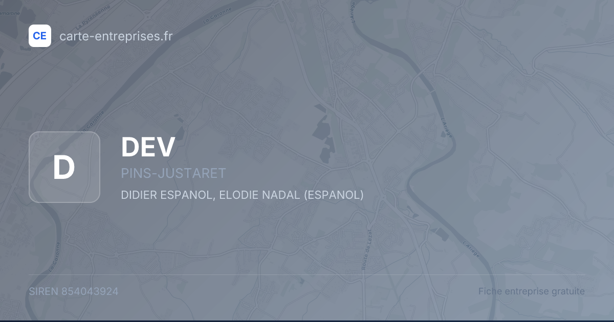 DEV — 854043924 — fiche entreprise