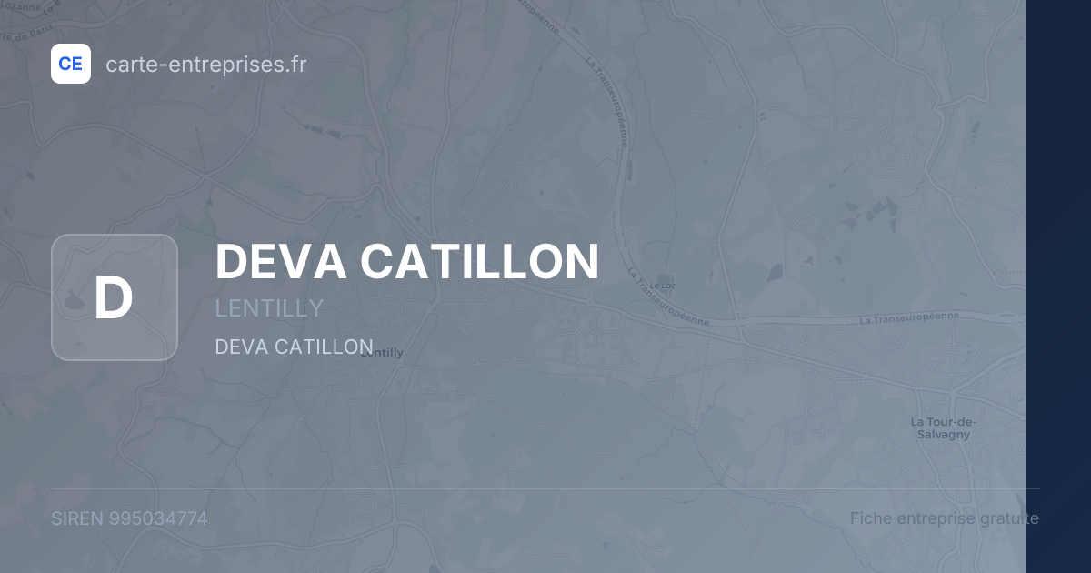 DEVA CATILLON — 995034774 — fiche entreprise