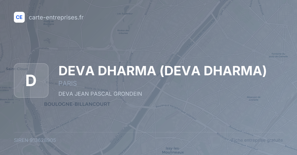 DEVA DHARMA — 913628905 — fiche entreprise