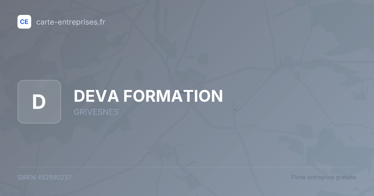DEVA FORMATION — 452990237 — fiche entreprise