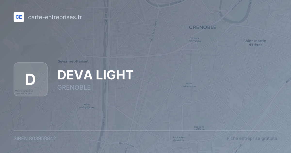 DEVA LIGHT — 803958842 — fiche entreprise