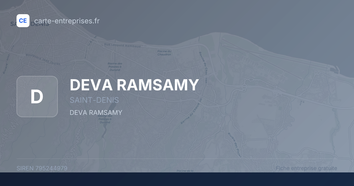 DEVA RAMSAMY — 795244979 — fiche entreprise