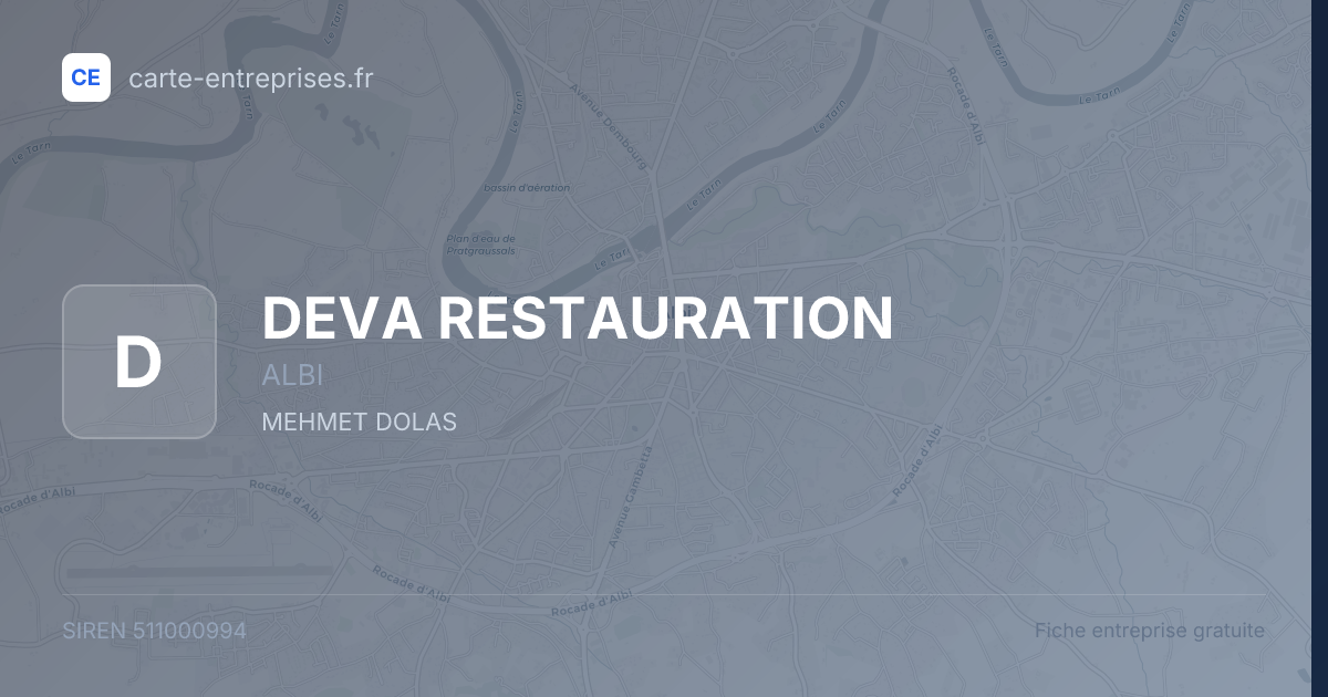 DEVA RESTAURATION — 511000994 — fiche entreprise