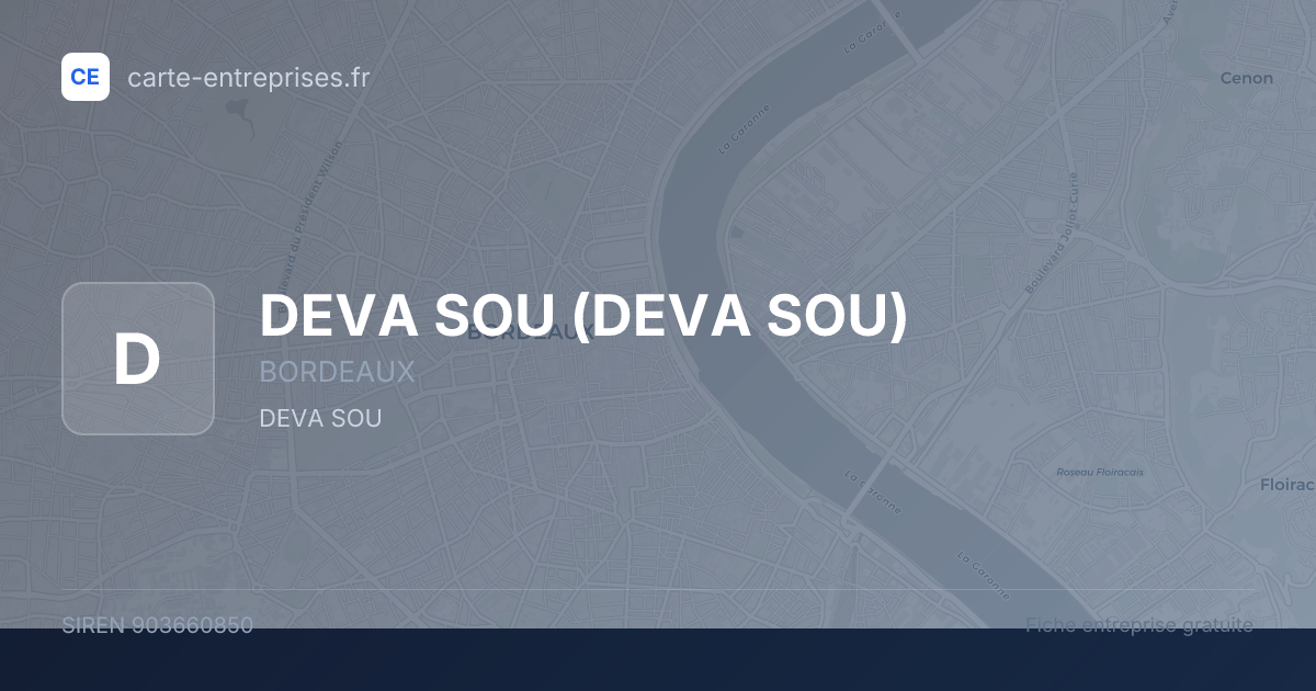 DEVA SOU — 903660850 — fiche entreprise