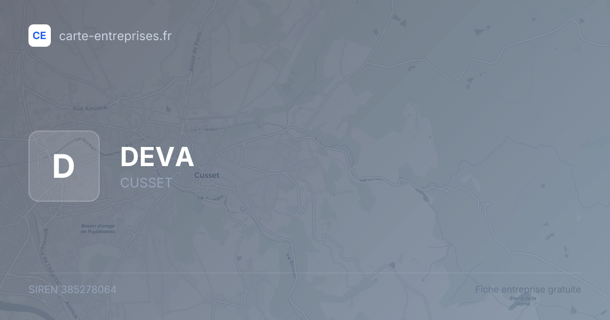 DEVA — 385278064 — fiche entreprise