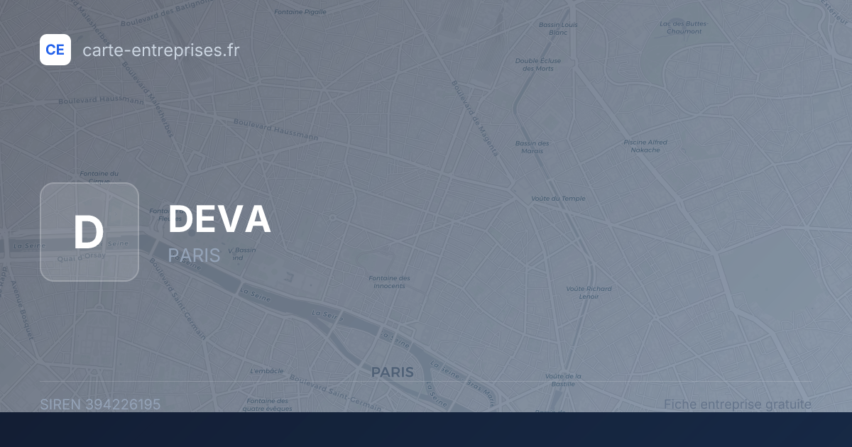 DEVA — 394226195 — fiche entreprise