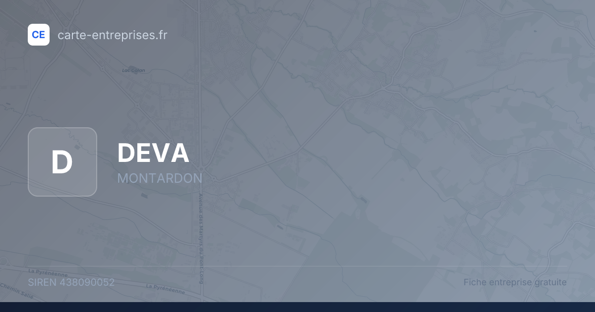 DEVA — 438090052 — fiche entreprise
