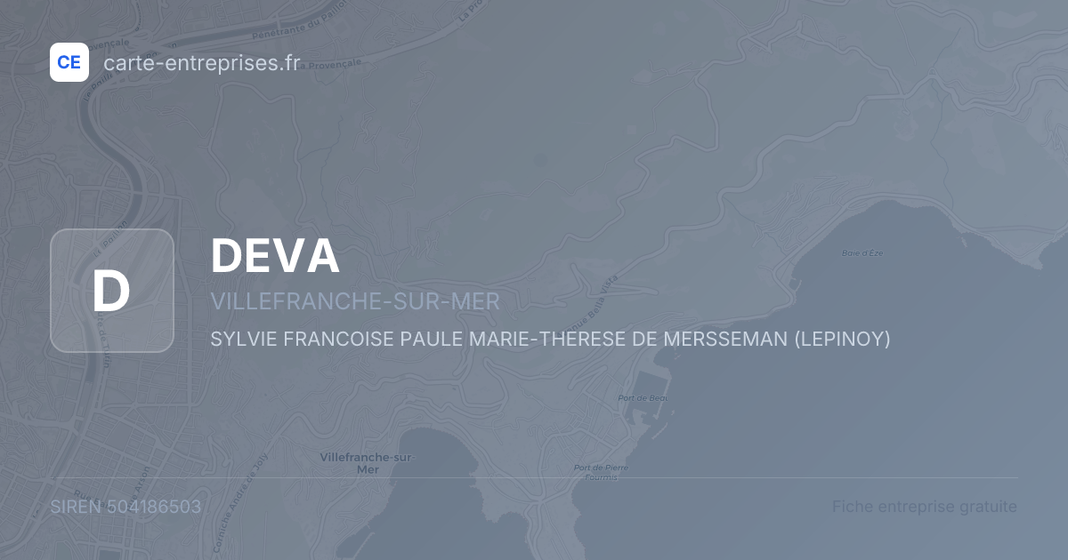 DEVA — 504186503 — fiche entreprise