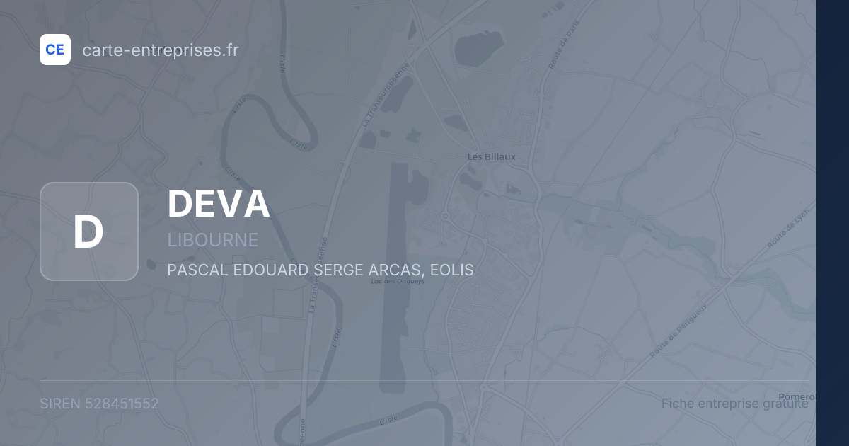 DEVA — 528451552 — fiche entreprise