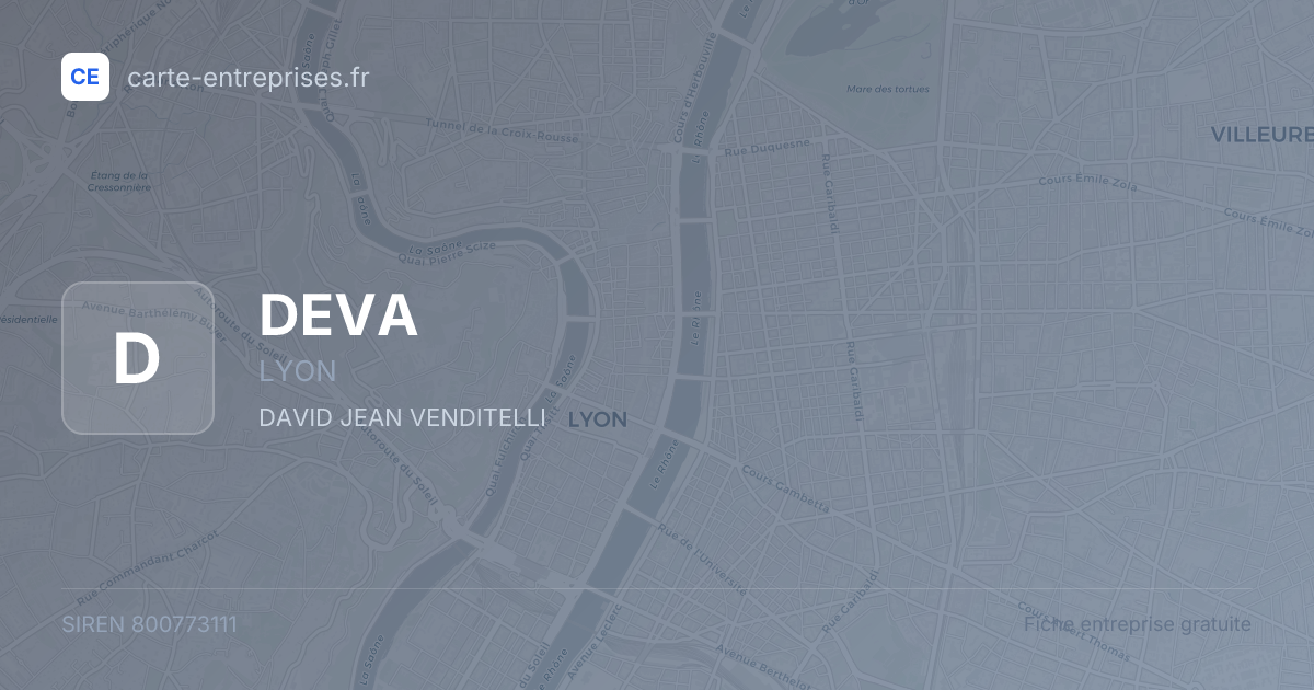 DEVA — 800773111 — fiche entreprise
