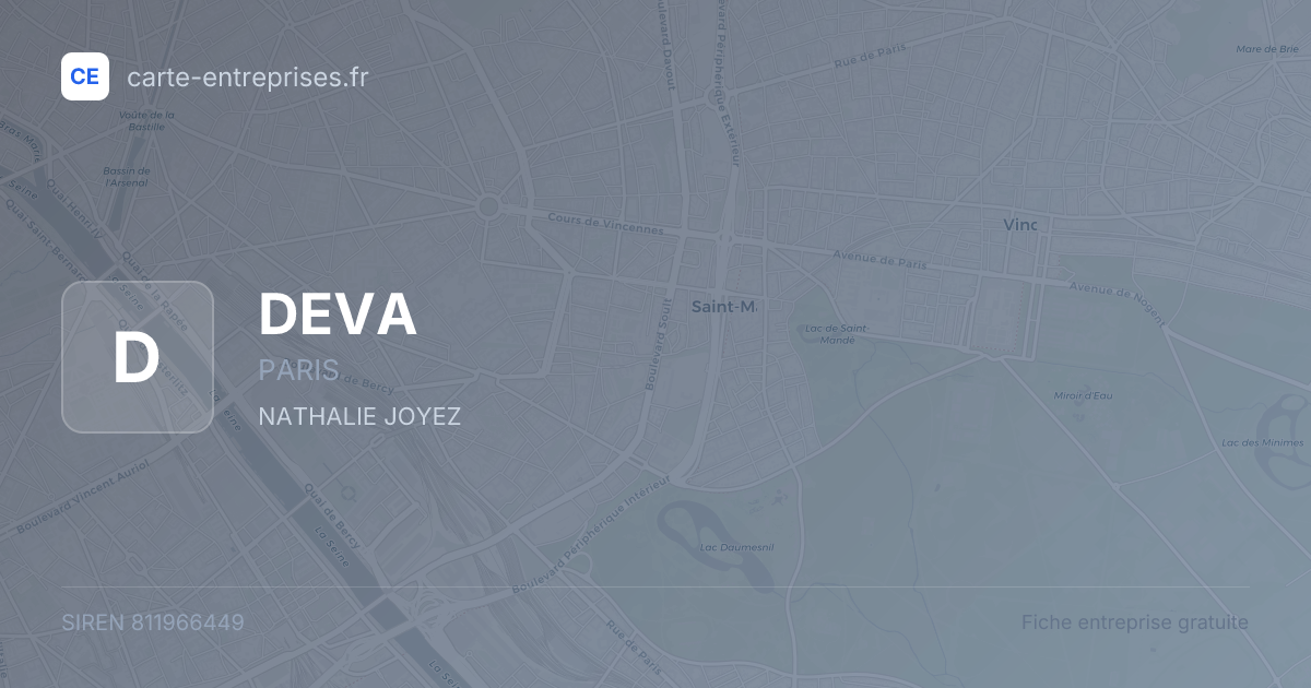 DEVA — 811966449 — fiche entreprise