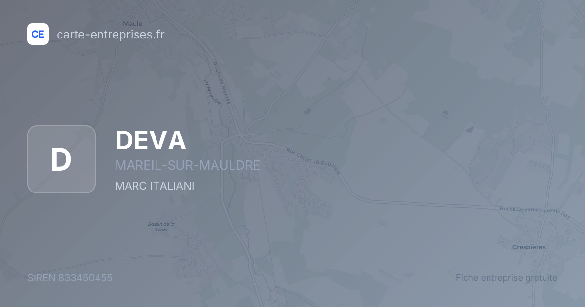 DEVA — 833450455 — fiche entreprise