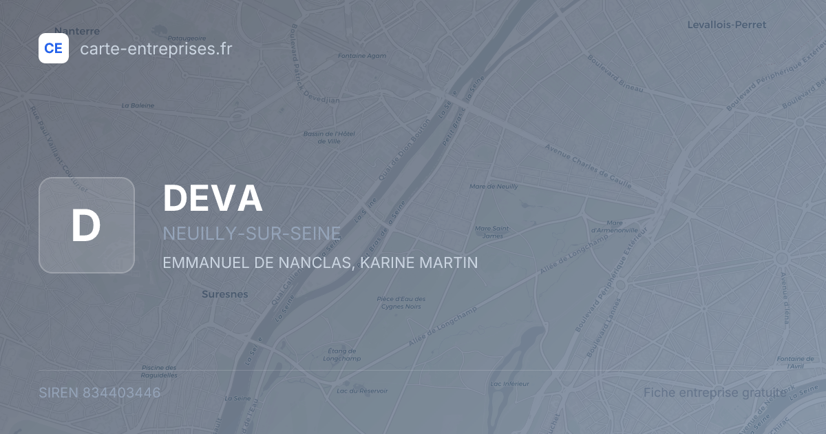 DEVA — 834403446 — fiche entreprise