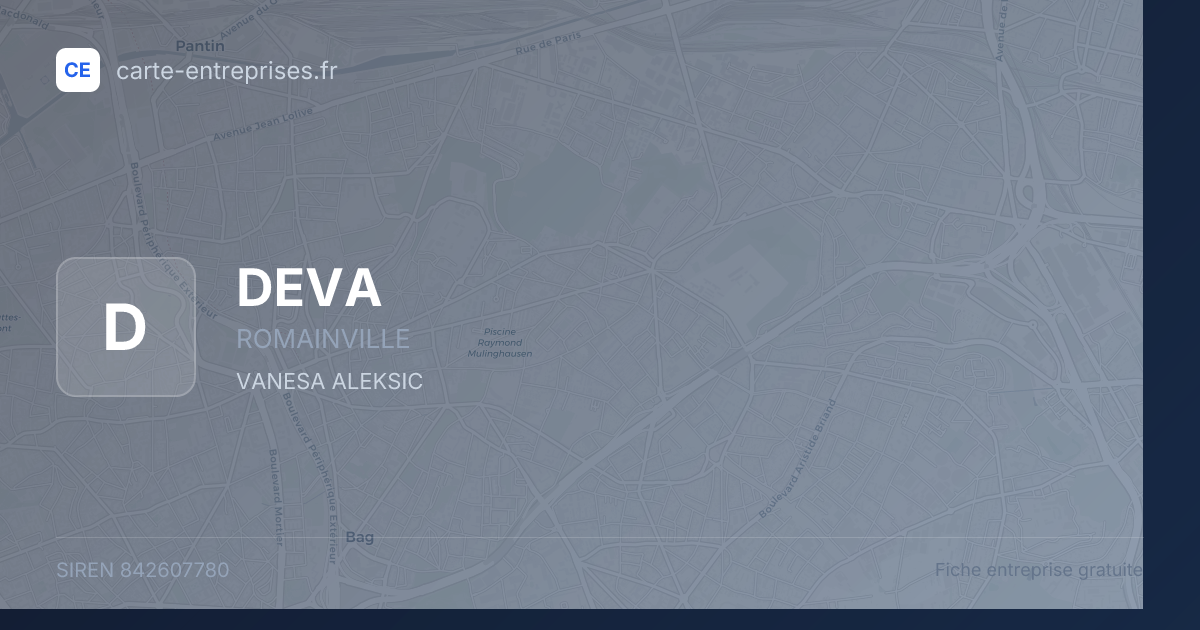 DEVA — 842607780 — fiche entreprise