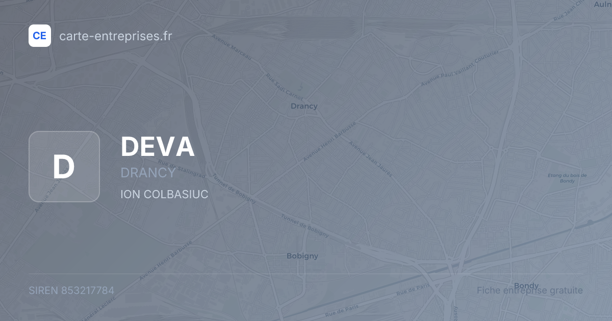 DEVA — 853217784 — fiche entreprise