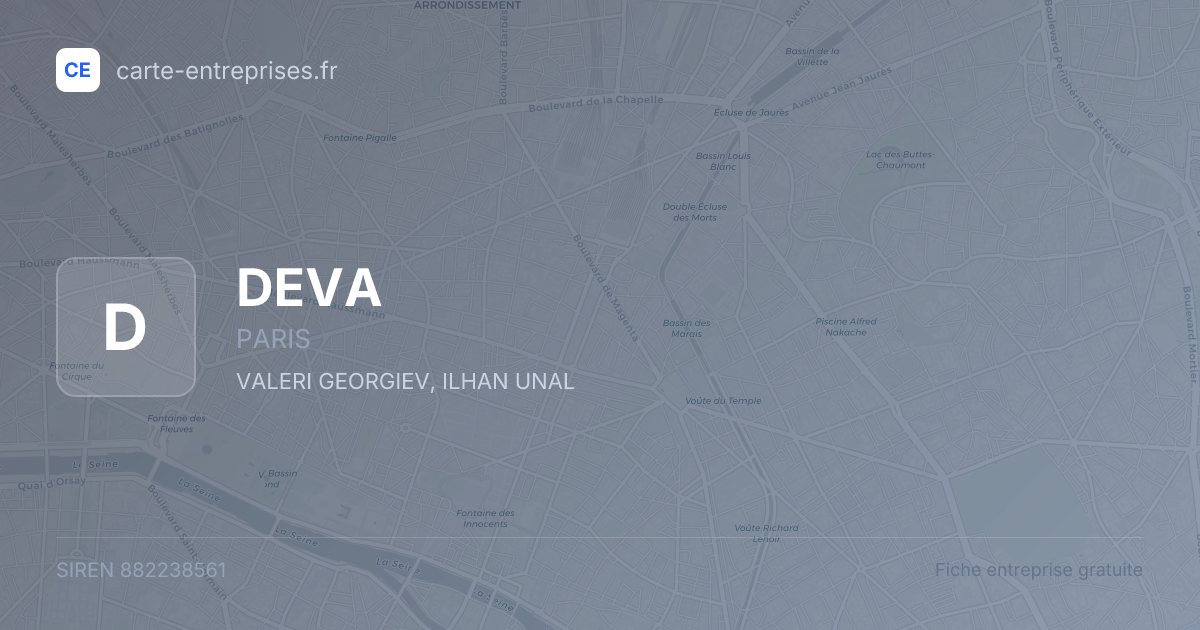 DEVA — 882238561 — fiche entreprise