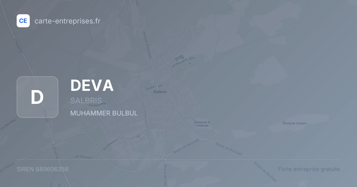 DEVA — 889606356 — fiche entreprise