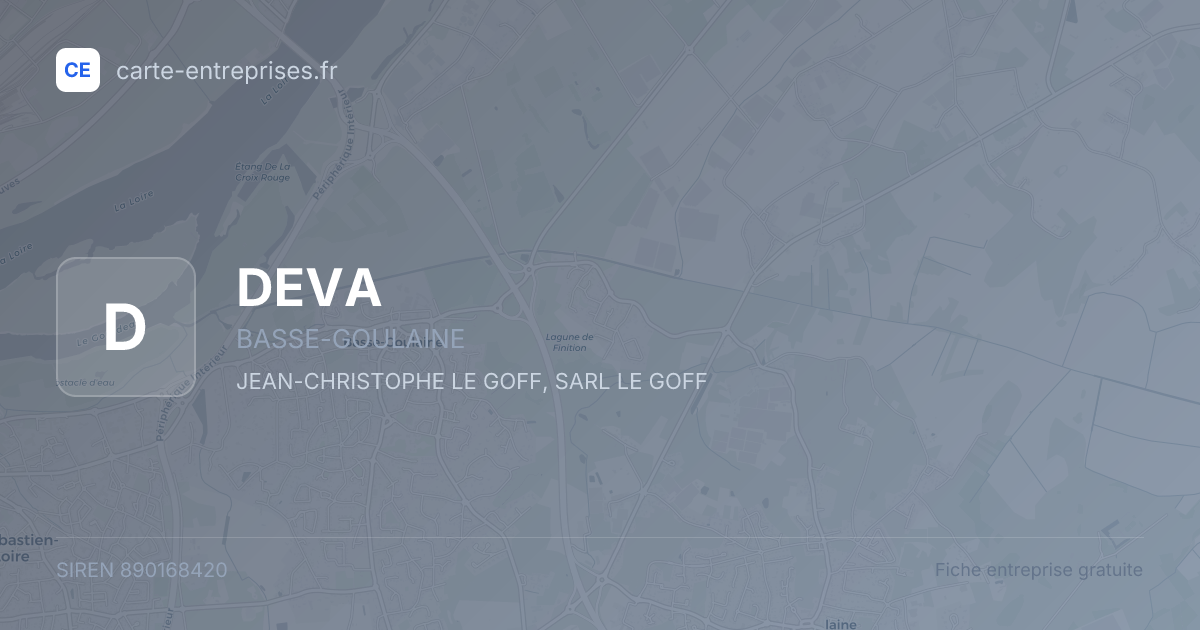 DEVA — 890168420 — fiche entreprise