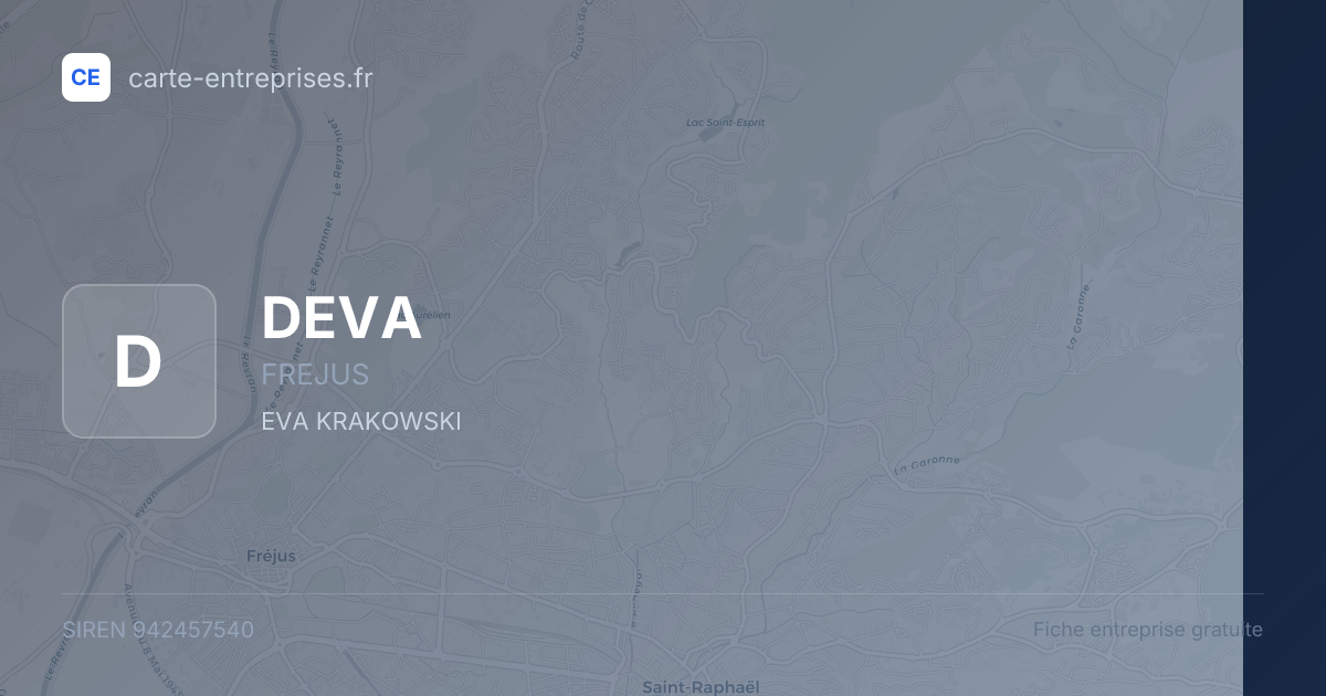 DEVA — 942457540 — fiche entreprise