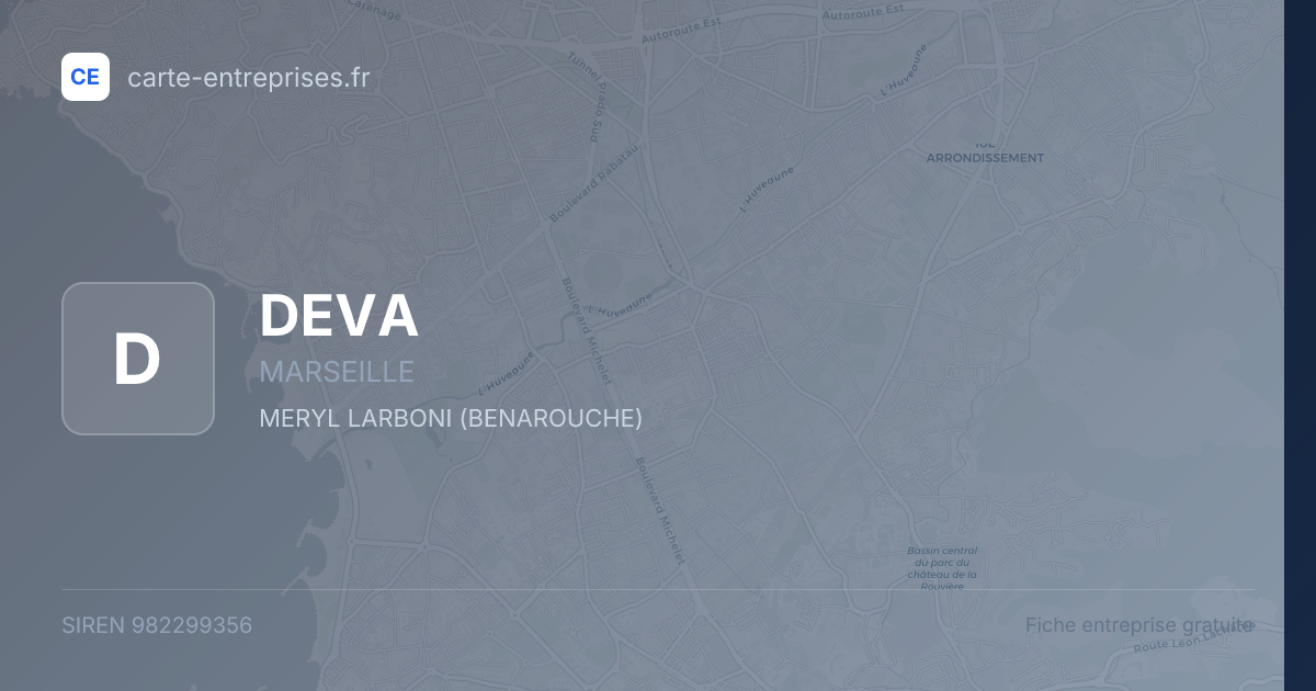 DEVA — 982299356 — fiche entreprise
