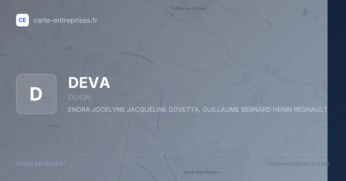 DEVA — 987885837 — fiche entreprise